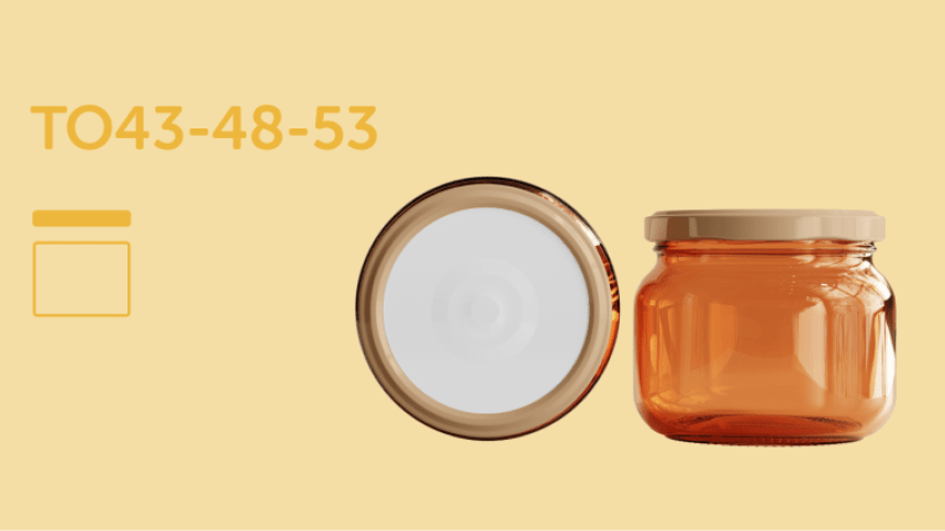 Etiquetas redondas diâmetro 30 mm colocada em pote de vitro