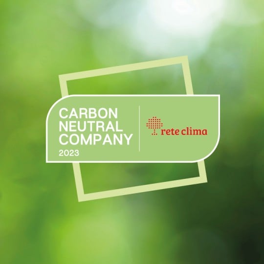 Logotipo da empresa neutra em carbono 2023 reteclima. Projetos de compensação das emissões de CO2 e de neutralidade carbónica