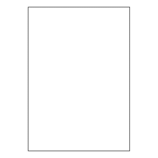 Folha branca com etiqueta adesiva 210x297