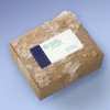 Pacote de envio com gelo fechado com etiqueta adesiva à prova d'água personalizada com informações de envio