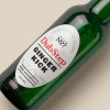 Garrafa de cerveja de vidro com etiqueta adesiva oval personalizada com informações do produto