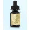 Frasco de vidro para cosméticos com etiqueta adesiva personalizada em papel dourado