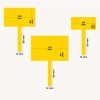 "Etiqueta de lacre retangular em 3 tamanhos. 100x60 - 80x12mm 120x80 - 80x12 mm 80x40 - 80x12mm"