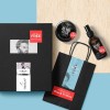 Bolsas e frascos de cosméticos masculinos com etiquetas adesivas personalizadas com descontos na Black Friday